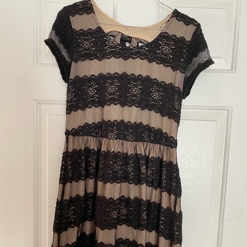 Black lace dress